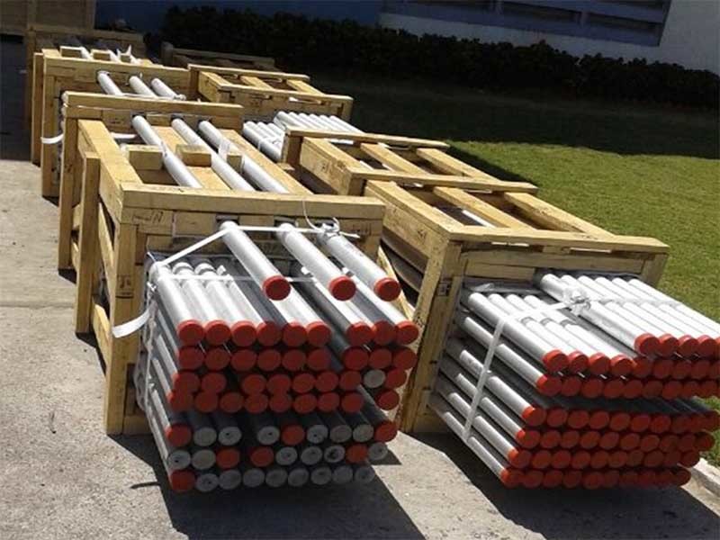 Steel tube packaging Steel tube packaging